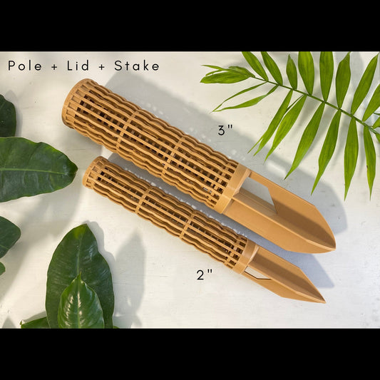 4.0″Φ/XXL Pro Series Designer Modular Moss Poles for Plants