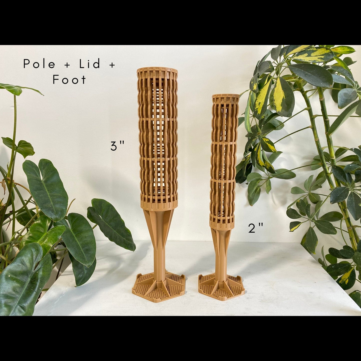 4.0″Φ/XXL Pro Series Designer Modular Moss Poles for Plants